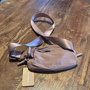 AslabCrew 2-Way Zipper Unisex Belt Bag with Adjustable Strap-Taupe